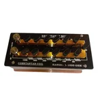 SBT Instruments Resistance Box (1-1000 Ohms) Brass Block, Plug Type for School and College Labs