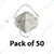 3M 9504IN Pack of 50 - FFP2 Particulate Respirator Mask