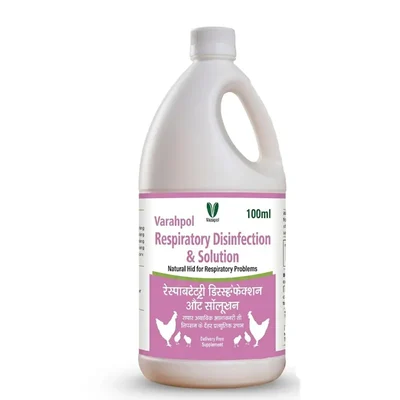VarahVet Varahpol Respiratory Disinfection & Solution - Bio-Shield Poultry Care Formula(Pack-100 ml)