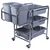Bharti Multiclean Stainless Steel Restaurant Service Cart With Bucket For Cleaning