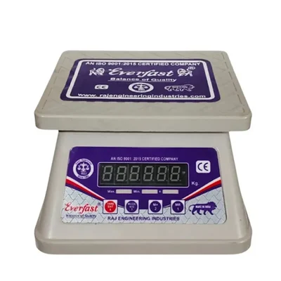 Everfast 30Kg Capacity Digital Tabletop Weighing Scale and Red LED Single/Dual Display RET-30K Plastic Body