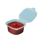 100 pcs, Reusable 50ml Transparent Container with Lid