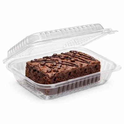750ml, 200 Pcs Food Delivery & Kitchen Storage Box, Transparent Reusable Air Tight Hinged Container with High Lid