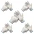Premium Quality Pack Of 5,10 & 100 Pair Cotton Knitted Safety Gloves, Reusable,Washable ,Free size ,Synthetic Material(Pack-5 Pair)