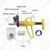 Reusable Livestock Vaccination Gun with 10ml Adjustable Dose Veterinary Syringe for Poultry, Pigs, Sheep, Dogs & Goats