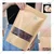 Reusable 1 Kg, 20x30cm Brown Kraft Paper Reusable Ziplock Pouch with Transparent Window(Pack-50)