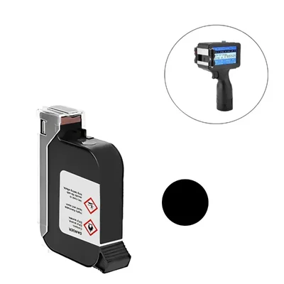  Premium RFLN006 Black Solvent 12.7 mm  Ink Cartridge for Thermal Inkjet Printer