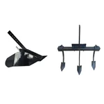 Heavy Duty Adjustable Ridger and Adjustable 3 Tyne Cultivator Attachment Combo For 5 To 10 HP Power Tiller / Cultivator