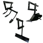 Heavy Duty Adjustable Ridger, 3 Tyne Cultivator & Leveler Attachment Combo For 2 Stroke 63 CC Mini Tiller