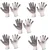 Rifa 5 Pairs Safety Gloves 13 Guage, Nitrile Coated, Cut Resistant, Puncture Resistant, Polyester, for Industrial use