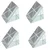 SBT Instruments 4pcs Optical Glass Right Angle Triangular Prism Size 38mm