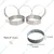 Premium Quality 12pcs, 6 inch x 1.5 inch Burger Ring Moulds, Galvanized Iron Sheet