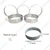 Premium Quality 12pcs, 7 inch x 1.5 inch Burger Ring Moulds, Galvanized Iron Sheet