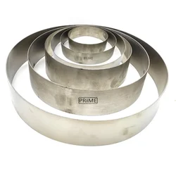 3,4,5,6,7 & 8 inch SS Pizza Base Baking/ Cutter/ Cut Outs Rings Set