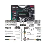 ROCKFORCE 179 Piece Socket & Bit Set with 1/4", 3/8", 1/2" Drives, Cr-V Steel Tool Kit (RF-41793-5)