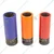 ROCKFORCE Hexagonal 3 Pieces 1/2" DR, Impact Socket Set 17 mm, 19 mm, 21 mm, In a Case (RF-4032C)
