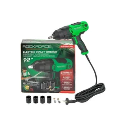 Rockforce 12.7mm (1/2") 450 Watt Electric Impact Wrench With Sockets & Carbon Brushes, Max. Torque 500 N.m (RF-P1B-GW5-500)