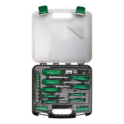 ROCKFORCE 32 Pcs Screwdriver & Bit Set with Magnetic Holder, Cr-V Bits & Case – Multipurpose Tool Kit (RF-7032)