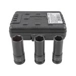 ROCKFORCE 1/2" Impact Socket Set – 3-Piece Deep Thin-Wall Sockets 17-19-21 mm (RF-4032TH)