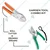 AGT Garden Tools Combo Kit of a Roll Cutter and a Pruning Shears | Used for Small-Scale Gardening Processes (2 Tools)