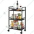 Metal Rolling 3 Tier Trolley with Wheels For Commercial Kitchens, Industrial Workshops