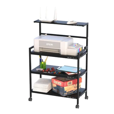 Vinayak Machines 4-Tier Rolling Trolley with Wheels & Top Rack For Multiple Use