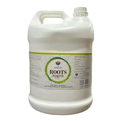Utkarsh Roots Multiplier (For Quick Hairy Roots Formation) Plant Food for Healthy Roots | 5 liter(Pack-1 x 5 liter)