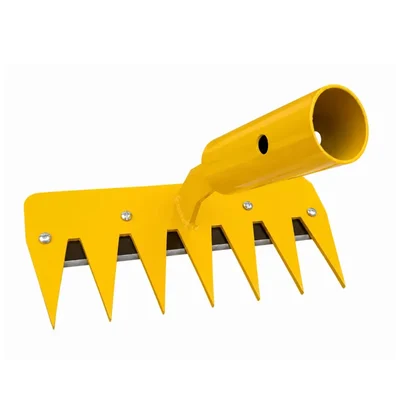 Bharat Agrotech 7 Teeth Root Weeder 2mm Hard Metal Blade Agricultural Manual Weeding Head Without Handle