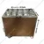 Rose Gold Steel Plated 8+2 Pot Trolley with Napkin Stand and Window Storage Capacity For Restaurant / Cafe Kitchen Setup