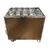 Rose Gold Steel Plated 8+2 Pot Trolley with Napkin Stand and Window Storage Capacity For Restaurant / Cafe Kitchen Setup