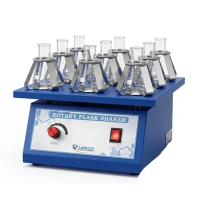 Labico 9 x 250ml Flask Capacity Laboratory Rotary Flask Shaker Manual Speed Control