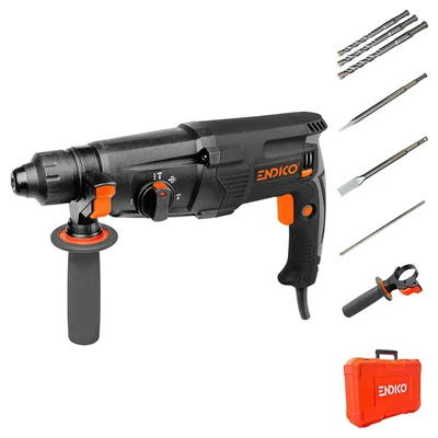 Endico 850W 26mm Rotary Hammer Drill for Concrete & Masonry with 4-Mode Function - RHD-26