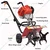 Agricultural Mini Power Tiller | Rotary Weeder with 2 Stroke 52cc Top Engine