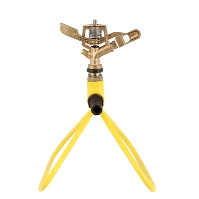 High Quality 360 Degree Rotating Automatic Garden Brass Sprinkler with Stand for Agriculture and Garden