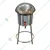 SS 20X30 inch 3 Stand Romali Roti Bhatti with Outer Ignition and 14 inch MS Kadai, Gas Operated