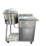 2 in 1 Stainless Steel 18X34 inch Romali Roti Bhatti With 20 X 20 inch Table and Trolley For Commercial Kitchen