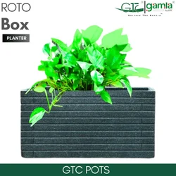GTC 30" Multi Colour Roto Box Planter Pot with Wheels for Balcony and Home Decoration, Hotels and Resorts(Color-Sandstone)