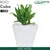 GTC 14"  Multi Color Roto Cube Planter Pot for Balcony, Home Decoration, Hotels  and Resorts(Color-Sandstone)