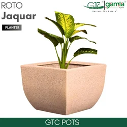 GTC 24" Multi Color Roto Jaquar Planter Pot for Balcony, Home Decoration , Hotels and Resorts(Color-Sandstone)