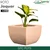 GTC 24" Multi Color Roto Jaquar Planter Pot for Balcony, Home Decoration , Hotels and Resorts(Color-Sandstone)