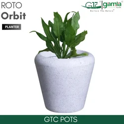 GTC 20" Multi Color Roto Orbit Pot for Balcony, Home Decoration, Hotels and Resorts(Color-Sandstone)