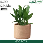GTC 16" Multi Color Roto Ribble Pot with Wheels for Balcony and Home Decoration