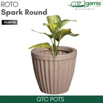 GTC 14" Multi Color Roto Spark Round Planter Pot for Balcony, Home Decoration , Hotels and Resorts