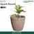 GTC 14" Multi Color Roto Spark Round Planter Pot for Balcony, Home Decoration , Hotels and Resorts(Color-Sandstone)