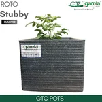 GTC 12" Multi Color Roto Stubby Planter Pot with Wheels for Balcony, Home Decoration, Hotels and Resorts