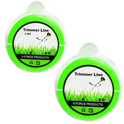 Heavy Duty BC528,3 mm 15 Meter Round Nylon Trimmer Line For Petrol Brush Cutter(Quantity-2 Pieces)