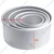 Set Of 4 Round Aluminium Cake Pans For Oven with Dia of 3, 4, 5, 6 Inch