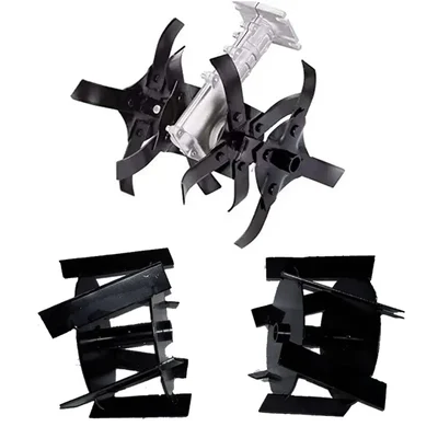 Heavy Duty 26 mm Round Tiller and Cross Tiller Attachment Combo For Brush Cutter