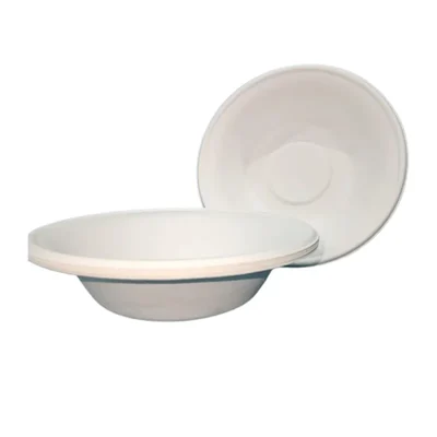 25 Pcs, 24 Oz || 720ml, Disposable Round Bagasse Bowls for Serving Snacks Desserts Sauces & Party Use