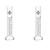 Bello 2pcs x 100ml Borosilicate Glass 3.3 Scientific Measuring Cylinder of Round Base for Laboratory